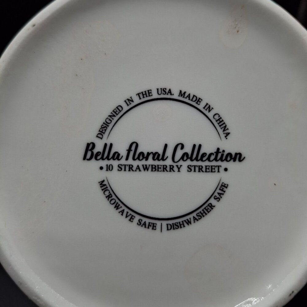 Floral Ceramic Mug By Bella Dimpled Floral Collection 10 Strawberry Street - Picture 6 of 6
